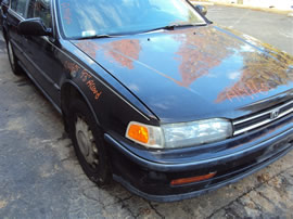 1993 HONDA ACCORD EX , 2.2L AUTO 4DR, COLOR BLACK, STK A14165